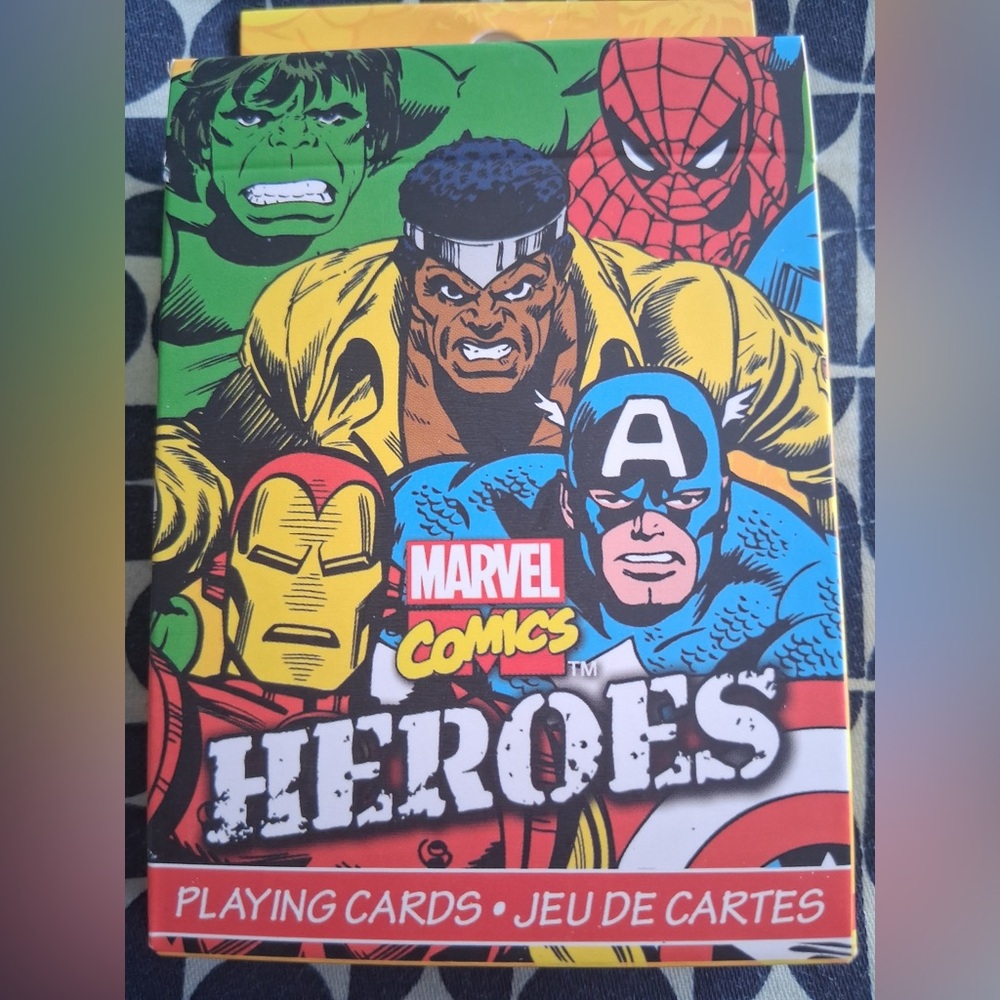 Marvel Superheroes Playing Cards - Red, Blue, Green